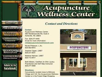 Acupuncture Wellness Center Website Design, Asheville NC