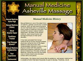 Asheville Massage Website Design, Asheville NC