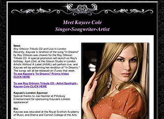 KC Cole Website Design