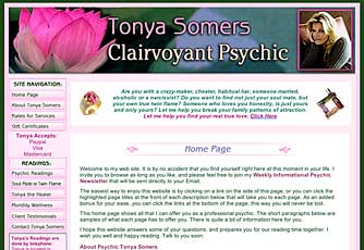 Tonya Somers Website  Design Oregon